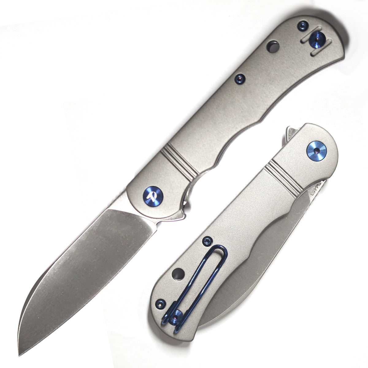DREAMTECH Folding Knives Titanium Knife 14C28N Blade Knife D4453