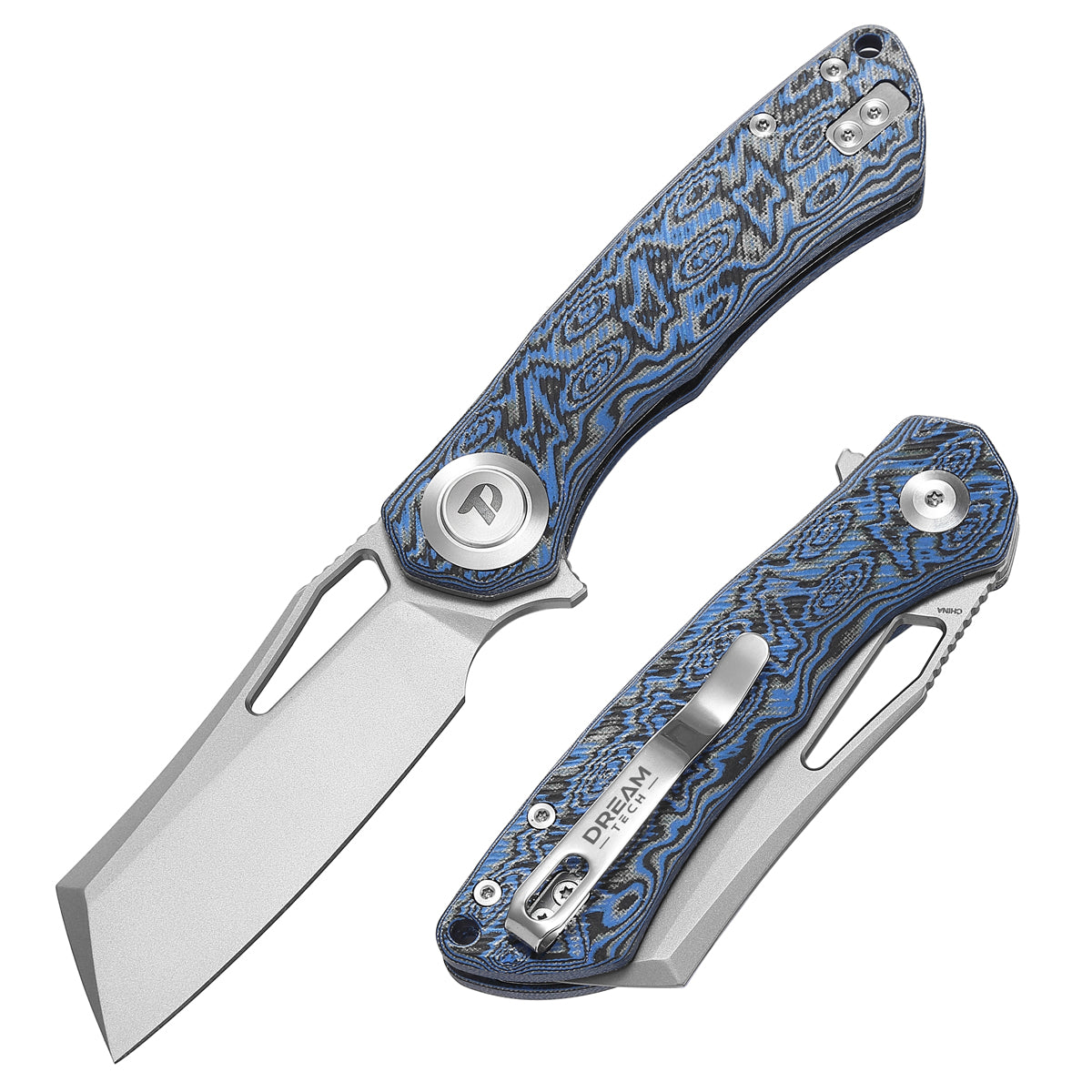 DREAMTECH Folding Knives Black Micarta Knife VG10 Blade Knife D4507MBL