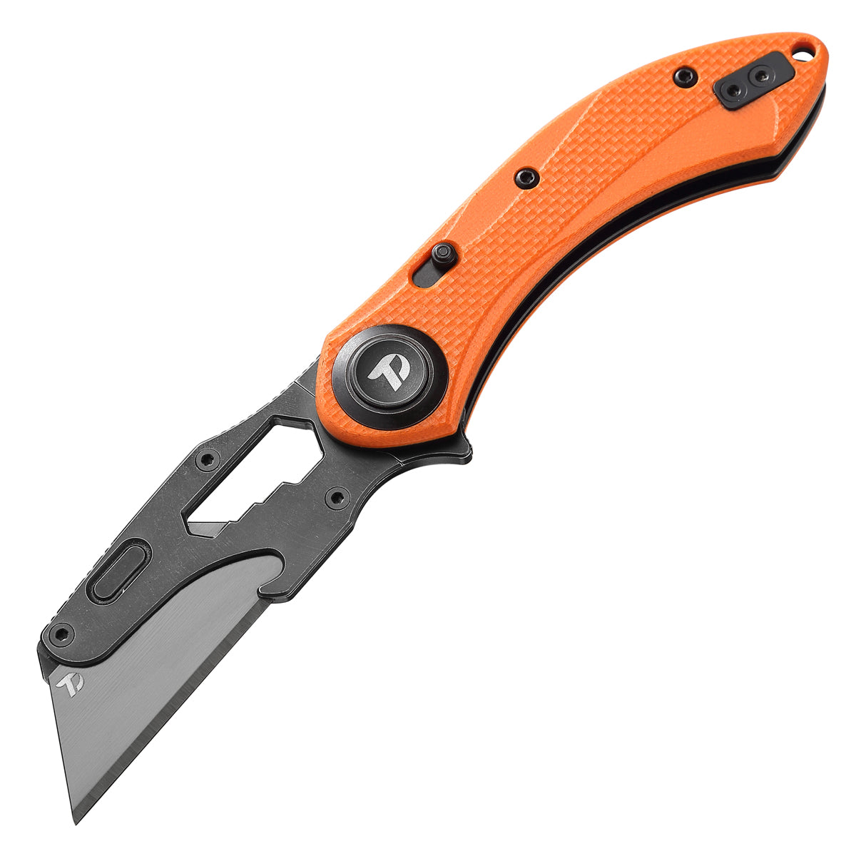 DREAMTECH Knife Folding Knife Orange G10 Handle Knives SK5 & 5Cr15MoV Knife D4518GO