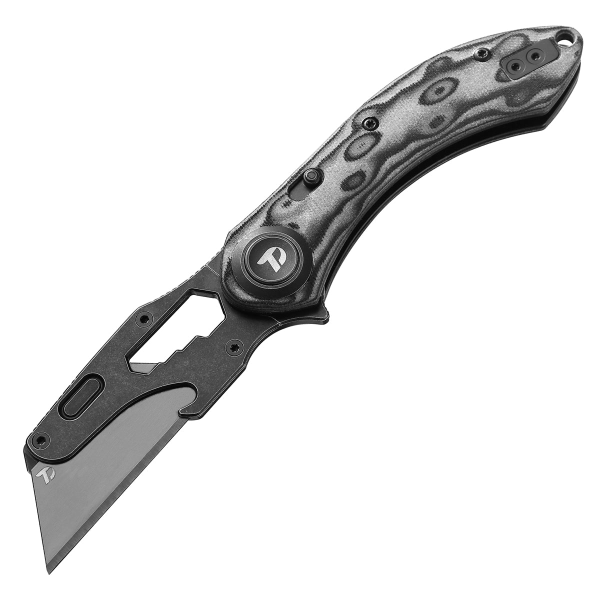 DREAMTECH Knife Folding Knife Gray Micarta Knives SK5 & 5Cr15MoV Knife D4518MG