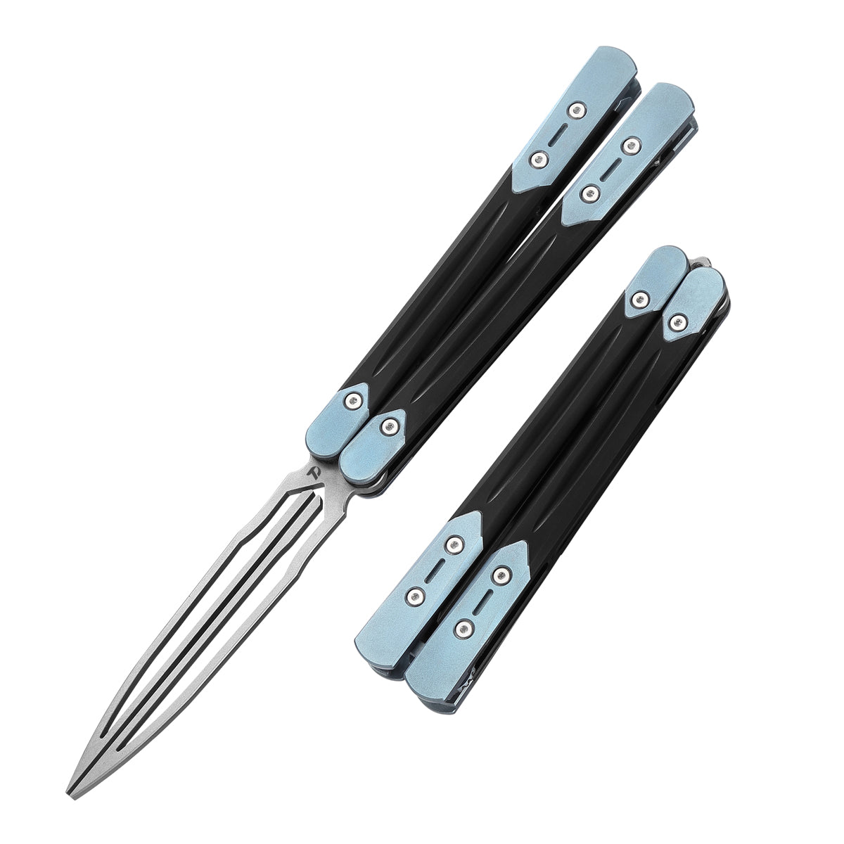 Dreamtech Balisong Practice Butterfly Knife with TC4 Titanium and 7075 Aluminum & Trainers Blew My Mind D4548
