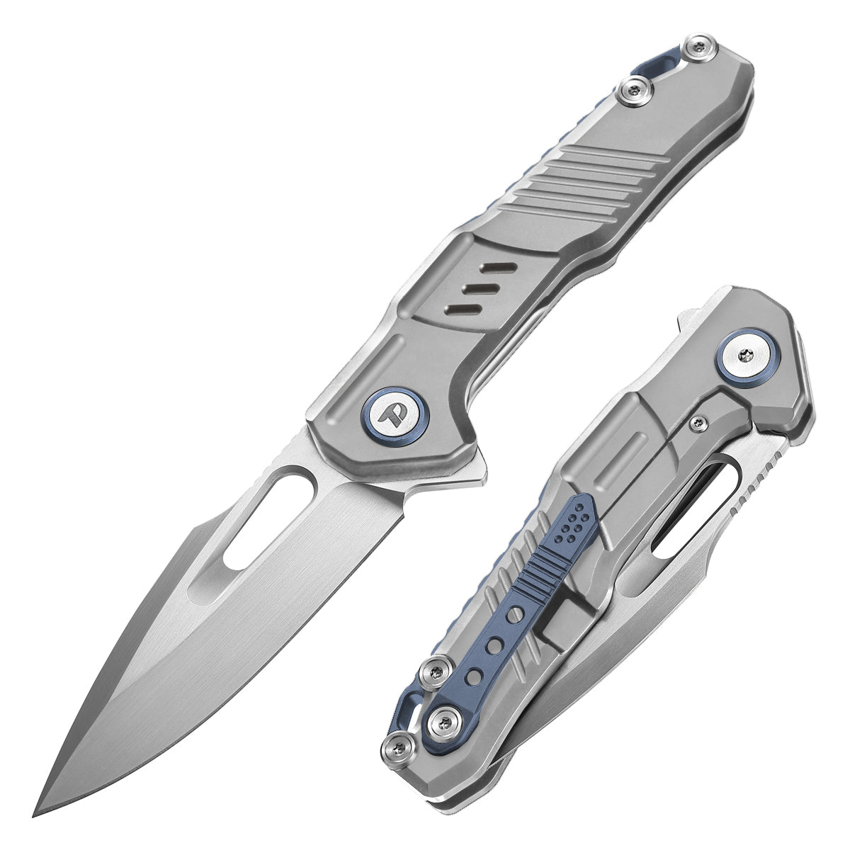 DREAMTECH Outdoor Folding Knife Titanium Handle M390 Blade Knife D9710