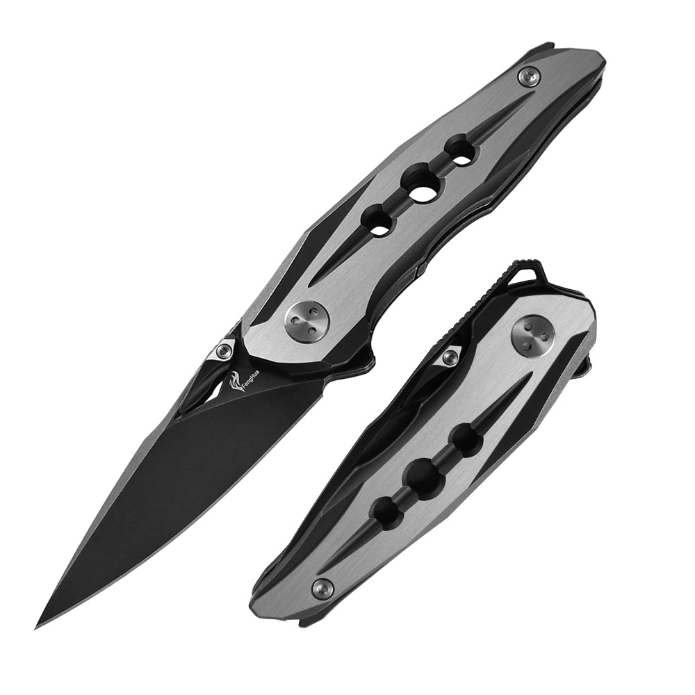 M390 Pocket Knife With TC21 Handle and The Pivot Axel Anti-rotation System (Our Patents)
