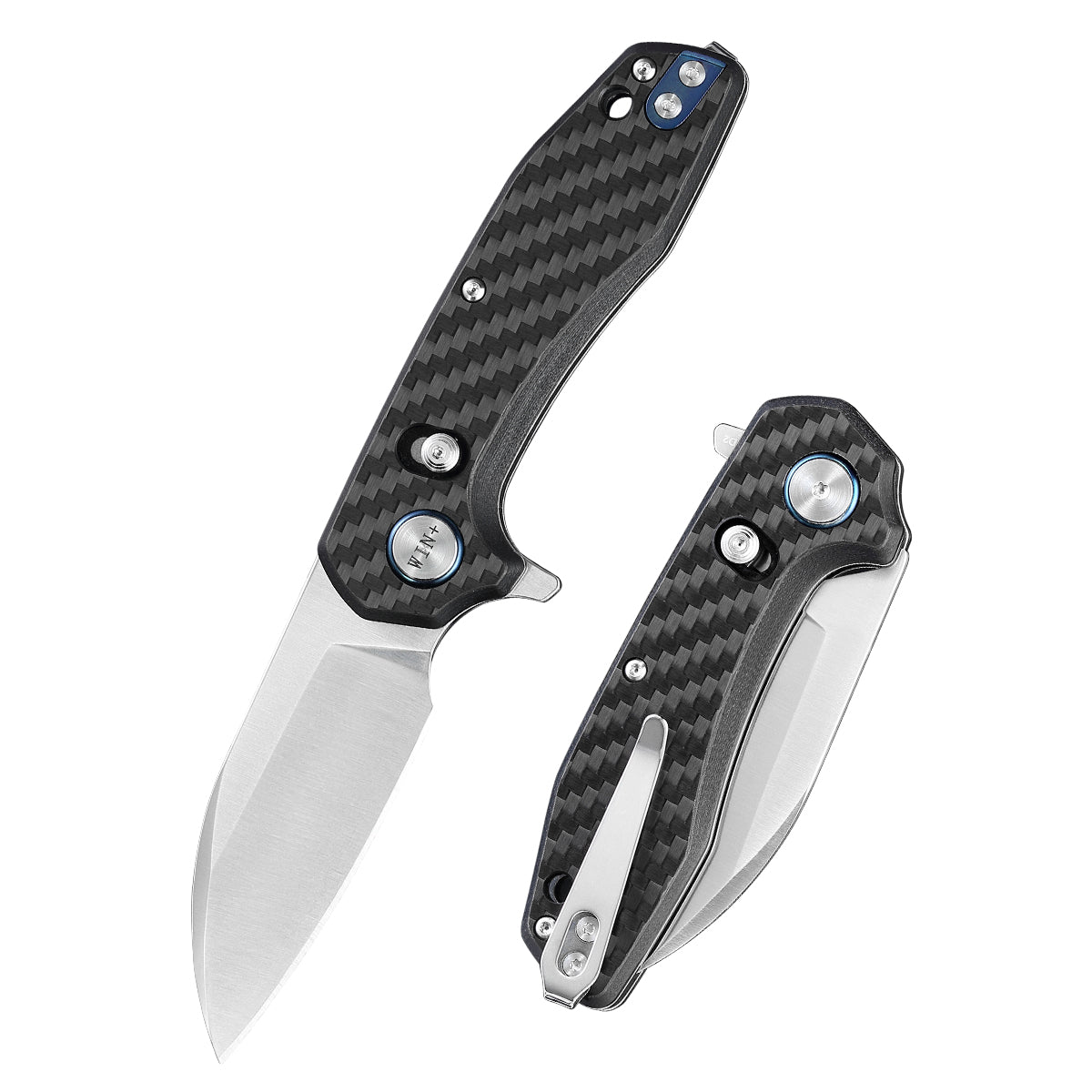 D2 Pocket Knife With Carbon Fiber Handle And Axis Lock System (Our Patents)