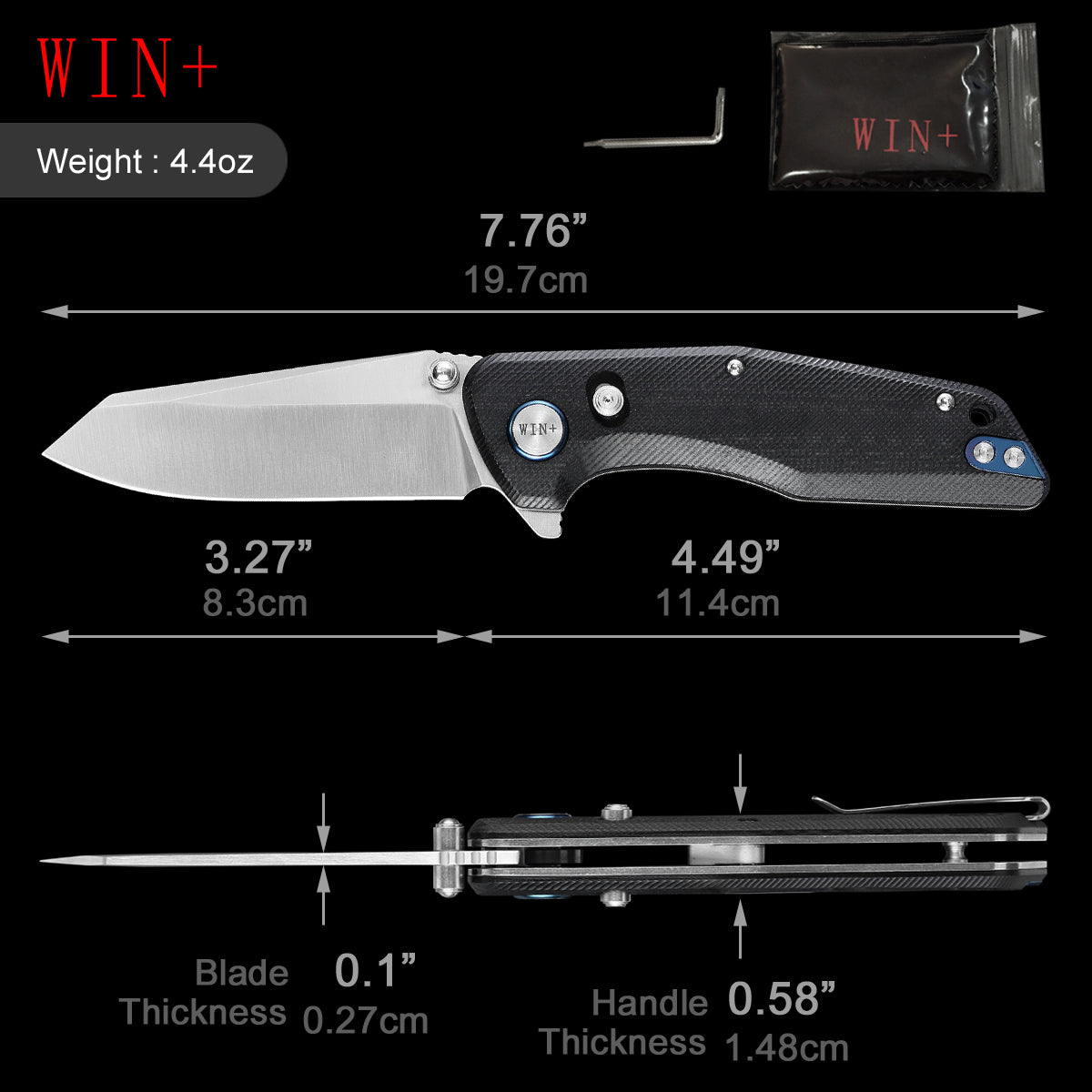 D2 Pocket Knife With G10 Handle And Axis Lock System (Our Patents)