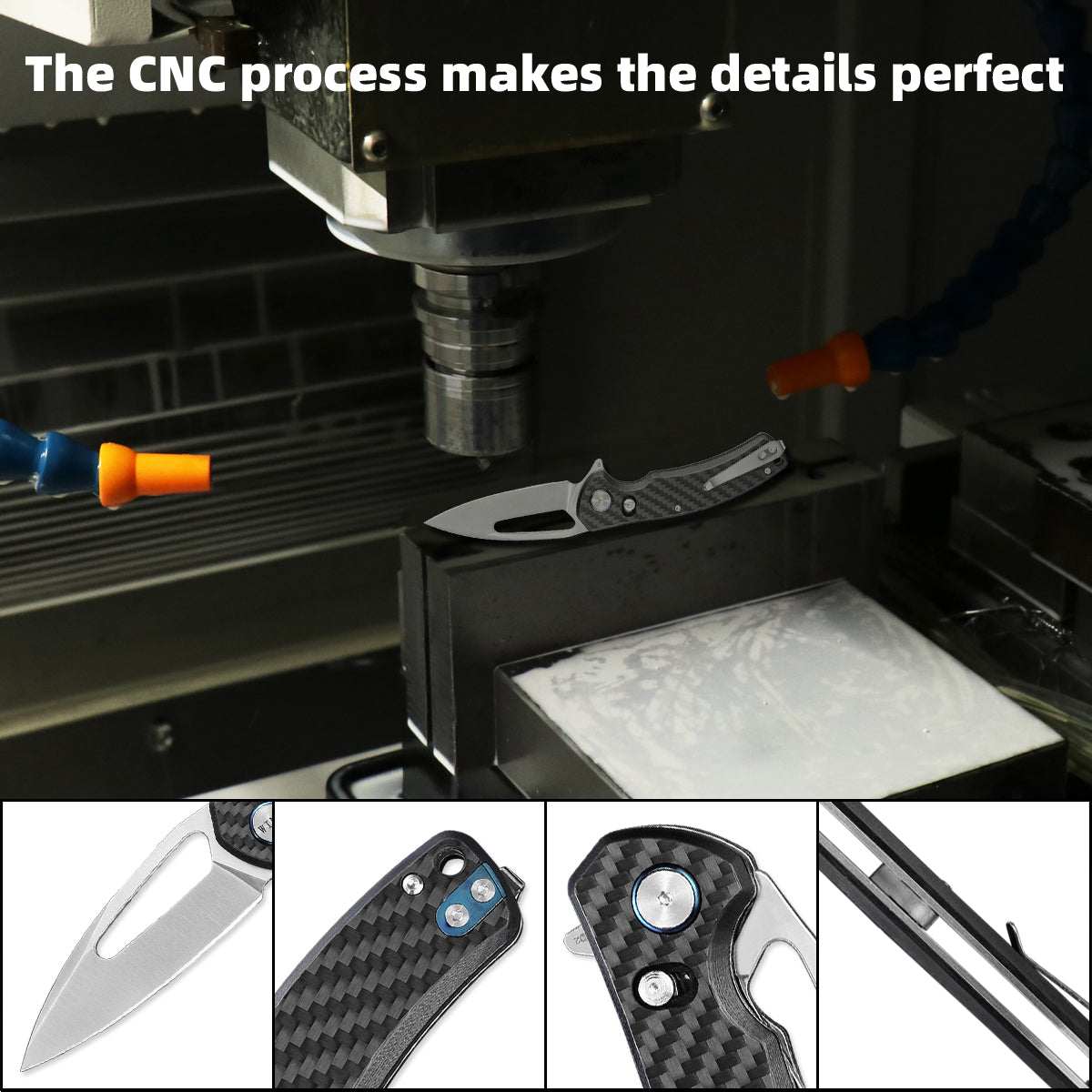 D2 Pocket Knife With G10 Handle And Axis Lock System (Our Patents)