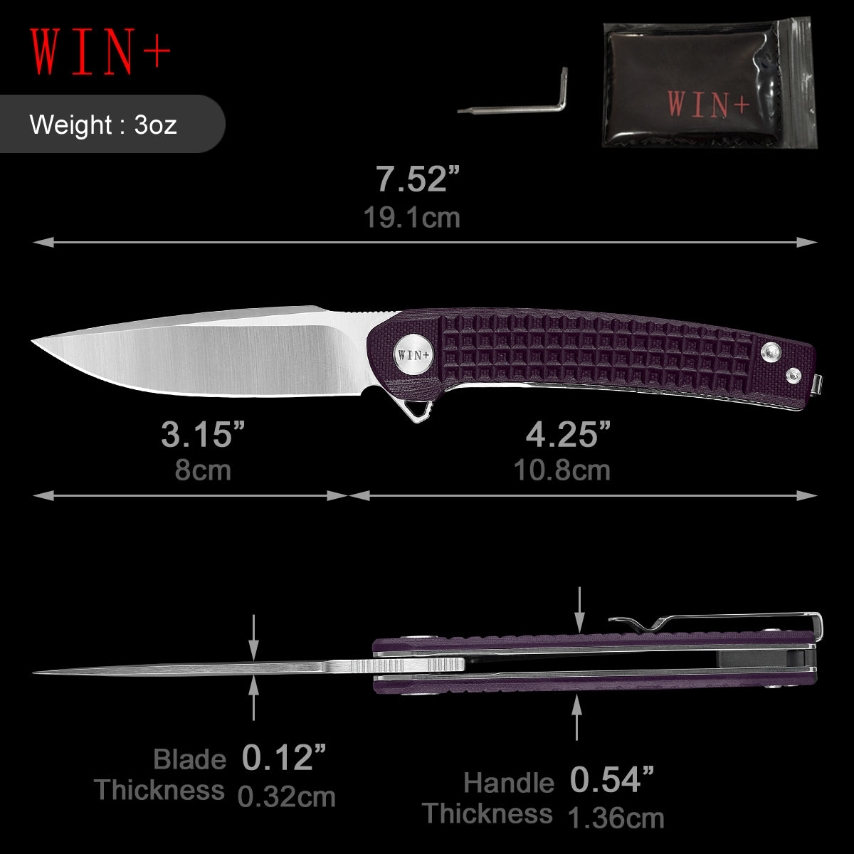 D2 Pocket Knife With G10 Handle And Liner Lock System D3613